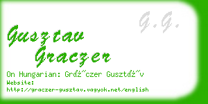 gusztav graczer business card